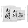 thumbnail image 3 of Darling Souvenir White Merry & Bright Christmas Party Supplies Favor Bags Drawstring Pouches 15 Pieces, 3 of 5
