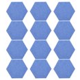 thumbnail image 3 of Sound Absorption Board, 12Pcs Adhesive Mounting Decorative Polyester Fiber Hex Acoustic Panels Flame Retardant For Recording Studios For Home Offices, 3 of 8