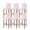 Pink, variant on Pink Marble Bar Stool Covers Set of 6, Modern Abstract Art Elegant Stretch Washable Bar Chair Covers with Backs, Removable Pub Counter Height Chair Cover for Kitchen Dining Room Cafe