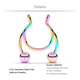 thumbnail image 4 of 20 Piercing Falso Nariz Nostril Acero Lab.G,  Multicolor, 4 of 5