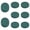 Dark Green, variant on 8PCS Wide Mouth Mason Jar Lids with Silicone Ring, Thickened Leak-proof Lids Fit, Lids Mason Jar Lids for Kitchen Storage Canning Food Storage