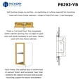 thumbnail image 3 of Hickory Hardware 2-1/2 Inch Self Mortise Hinge - Pair - Silver Medallion P8293-SM, 3 of 5