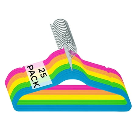 Simplify Kids Velvet Shirt Hangers, 25 Pack