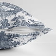 thumbnail image 3 of Beau Toile Blue Decor Pillow (Feather Insert) 14"x20" Rectangle, 3 of 5
