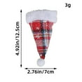 thumbnail image 2 of PRETXORVE Christmas Decorations, Christmas Tree Decorations, 6-Piece Christmas Glitter Cutlery Set Miniature Christmas Hat Cutlery Tabletop Christmas Decoration, 2 of 3