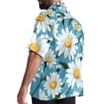 thumbnail image 3 of Daisy Men's Casual Printed Button Down Short Sleeve Spread Collar Beach Shirts for Summer, Unisex, 3 of 6