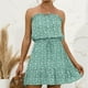 thumbnail image 3 of Vestido HUOGUO de verano sin tirantes con estampado sin mangas para mujer, 3 of 4