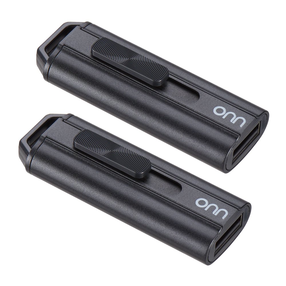 ONN USB 2.0 Flash Drive, 16 GB, 2 Pack