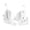White, variant on Kukoosong Underwire Bras for Women Fashion Women's Solid Color Backless Seamless Push-Up U-Shaped Beautiful Back Underwear Everyday Bras, Sizes L