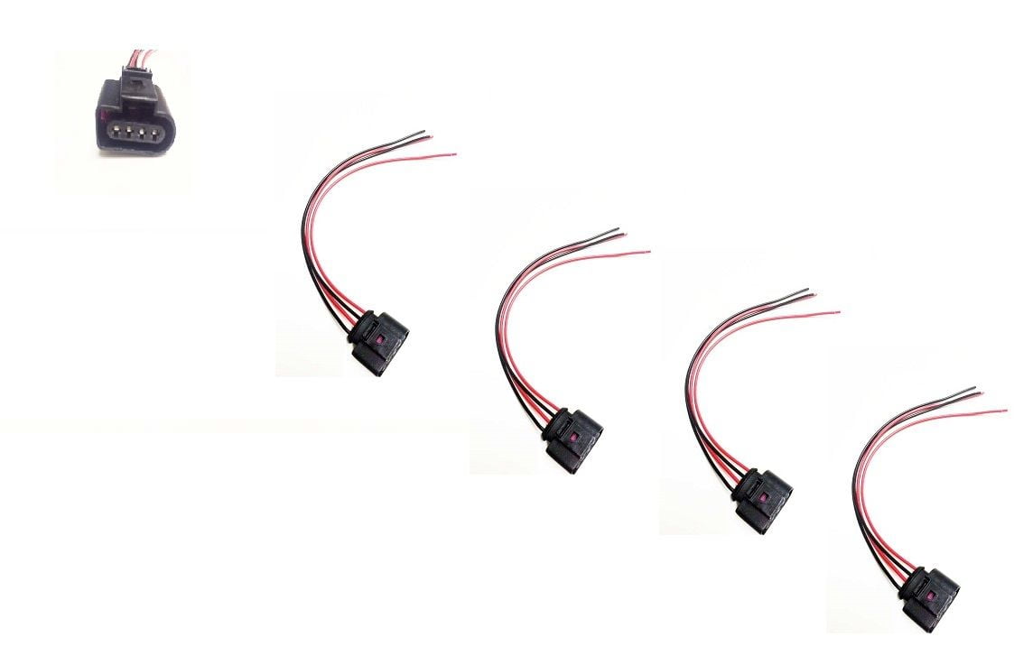 4 X Ignition Coil Connector Repair Kit Harness Plug Wiring Audi VW Jetta Passat