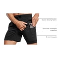thumbnail image 4 of Shorts CRZ YOGA para Hombre 2 en 1 Secado Rápido 5" con Forro Negro Talle S, 4 of 6