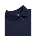 thumbnail image 4 of Wonder Nation Girls School Uniform Interlock Short Sleeve Polo Shirt, Sizes 4-18 & Plus, 4 of 5