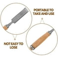 thumbnail image 3 of KAKOWELY mortise chisel Carving Chisel Set 4pcs Flat Tip Metal Chisel With Wood Handles Diy Carving Craft Tool Handheld Engraving Carving Tool For Carving Shaping Sculpting, 3 of 5