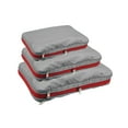 thumbnail image 1 of Rongfmy 3 Pcs Cubes de Compression Étanches Sac de Rangement Organisateur de Bagages Gris, 1 of 8
