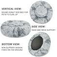 thumbnail image 6 of Exclusivo Mezcla Calming Donut Pet Bed for Small Dogs 20", Anti-Anxiety Plush Cozy Warming Dog Bed, Grey, 6 of 8