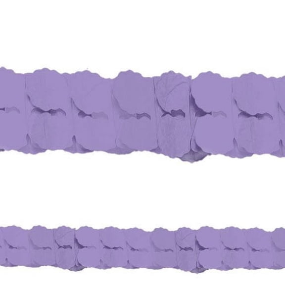 Various Purple Lavender Paper Garland (12 Ft)