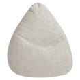 thumbnail image 1 of Gouchee Home Alfa Beige Bean Bag Chair – Soft Velour Polyester Fabric with Polystyrene Bead Filling, Suitable for Adults and Teens, Lightweight & Portable Seating for Dorm or Living Room, 1 of 6