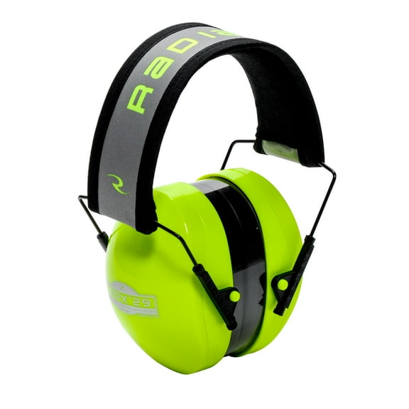Radians TR0HVG-BX Terminator Folding Ear Muff High-Vis Lime