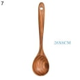 thumbnail image 2 of AMERTEER Non-Stick Teakwood Wooden Spatula Spoon Household Kitchen Utensils Kitchenware, 2 of 10