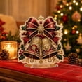 thumbnail image 5 of Diy Christmas Diamond Painting Kit, Christmas Decorations,Snowman Pearl Bead Painting With Display Frame, Easy 5D Gem Mosaic Art, Ideal Xmas Home Wall Decoration For New Crafters (Jingle Bells), 5 of 7