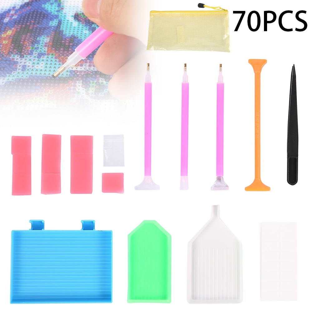 Harupink 70PCS 5D Diamond Painting Tool Embroidery Kit Multi Art