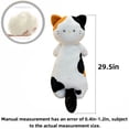 thumbnail image 2 of Giant Cute Long Cat Plush Body Pillow Super Soft Fluffy Kitten Stuffed Toy Cushion Doll Decor Gift, 2 of 5
