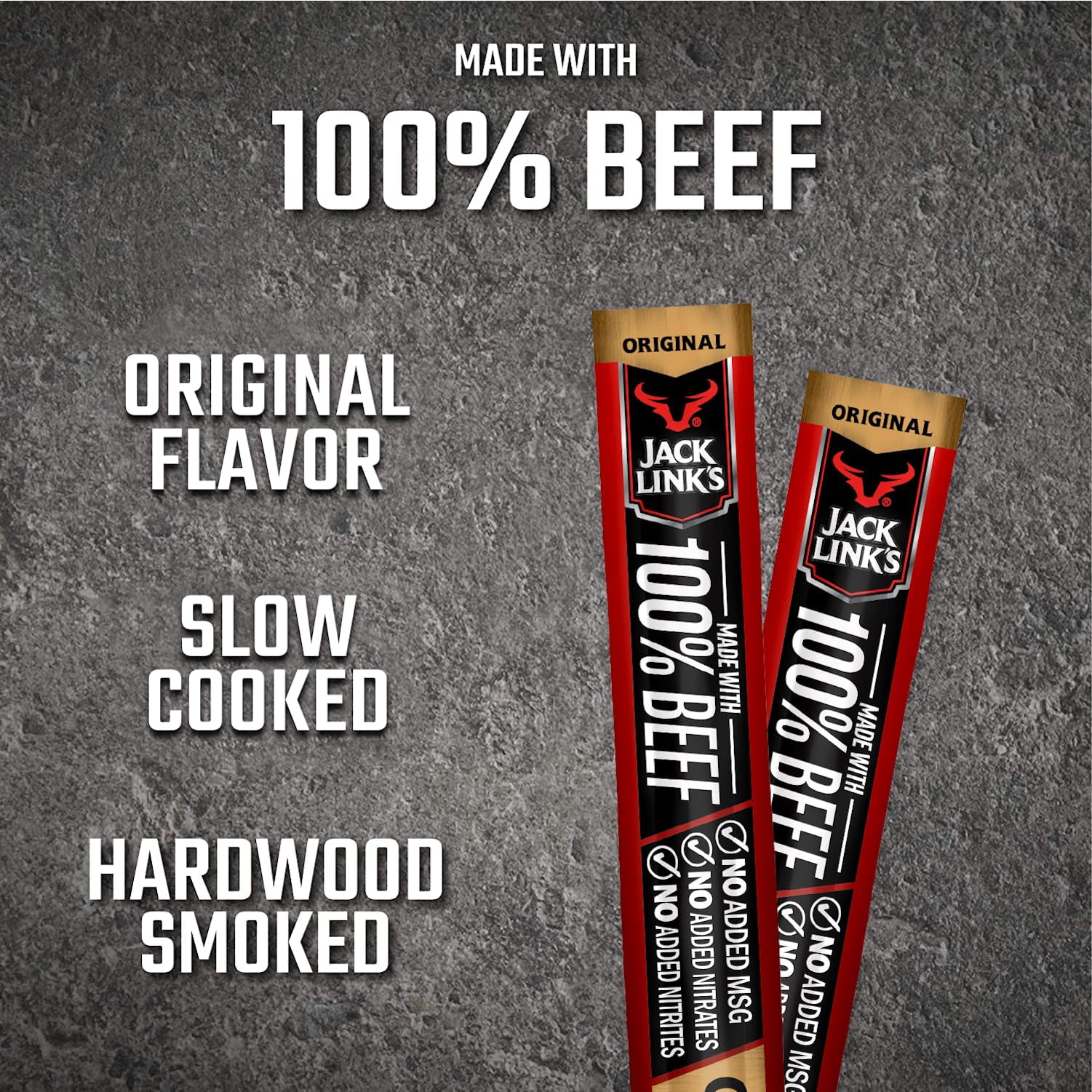 Jack Link's Original 100% Beef Stick - 0.92 Oz (Pack of 48)