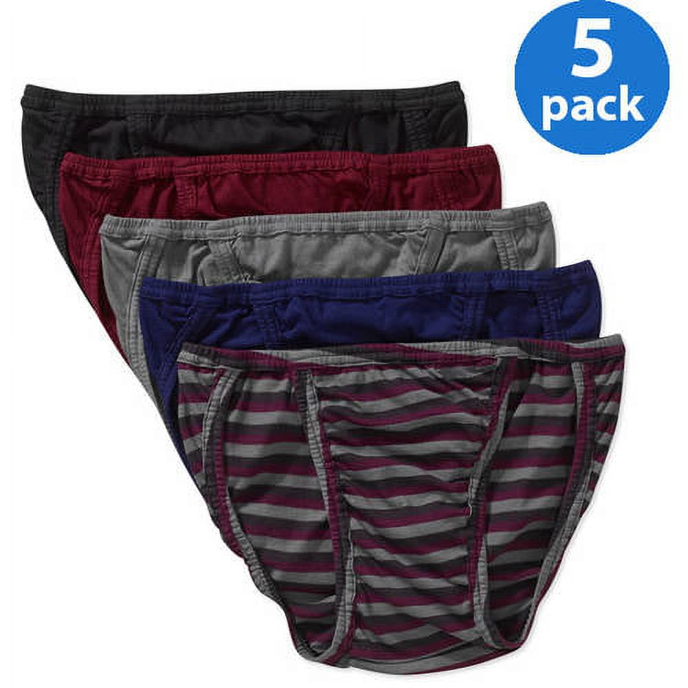 Men's assorted cotton string bikini, 5 pack - assorted color may vary - image 2 of 4