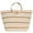 Beige, variant on Beach Bags for Women Straw Tote Bag Summer Beach Bag Large Woven Straw Tote for Vacation Holiday