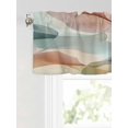thumbnail image 6 of Valances for Windows Abstract Water Ripple Rod Pocket Cafe Window Treatments Valance Curtains for Kitchen Bathroom Laundry Basement Windows 60"x18", 6 of 9
