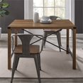 thumbnail image 4 of Metal X 48" Industrial Farmhouse Dining Table - Rustic Oak, 4 of 7