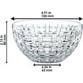 thumbnail image 2 of Nachtmann Bossa Nova Set of 2 Glass Bowls, 6", Clear, 2 of 5