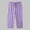 Purple, variant on Ice Silk Pants For Womens Liweisiy Drawstring Elastic High Waist Solid Color Loose Pants Athletic Running Casual Classic Pants With Pockets Black 4XL