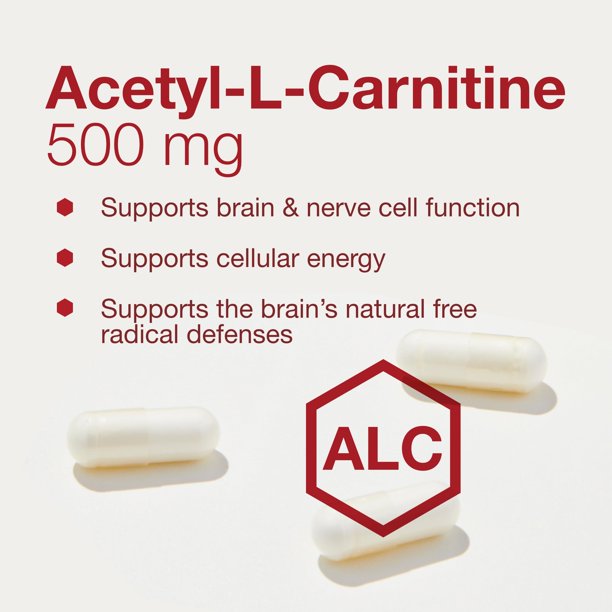 Protocolo de suplemento de acetil-L-carnitina 500 mg para Energy 100  cápsulas