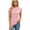 Pink, variant on Women Summer Cap Sleeve Tops Casual Knit Short Sleeve Sweater Loose Fit Shirts Pink M