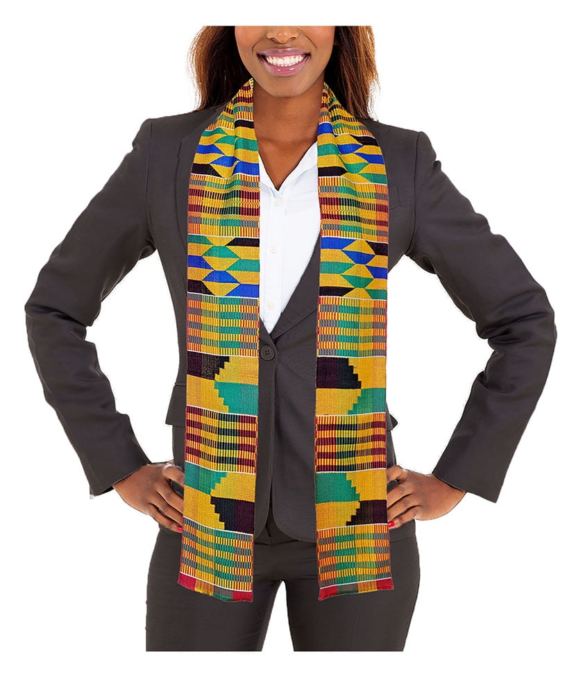 Kente Cloth Handwoven African Sash / Stole
