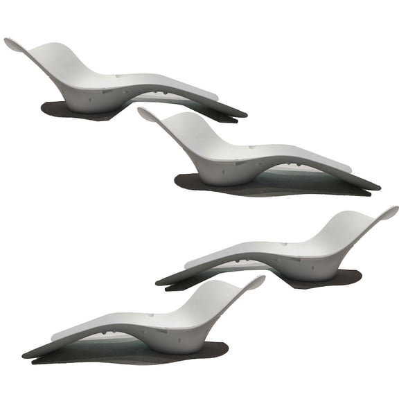 Panama Jack Outdoor Panama Jack Set of 4 Wave In-Pool Chaise Lounger