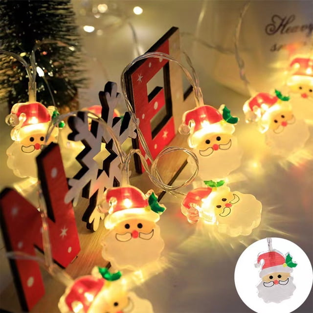 Clear LED Christmas Lanterns - Battery-Operated Hanging & Tabletop Decor for Home, Tree, and Party