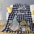 thumbnail image 2 of Yibo St.Patrick's Day Gnome Blanket Gifts for Adults Women Soft Warm Flannel Blanket for Couch Bed Travel for Family, 2 of 8