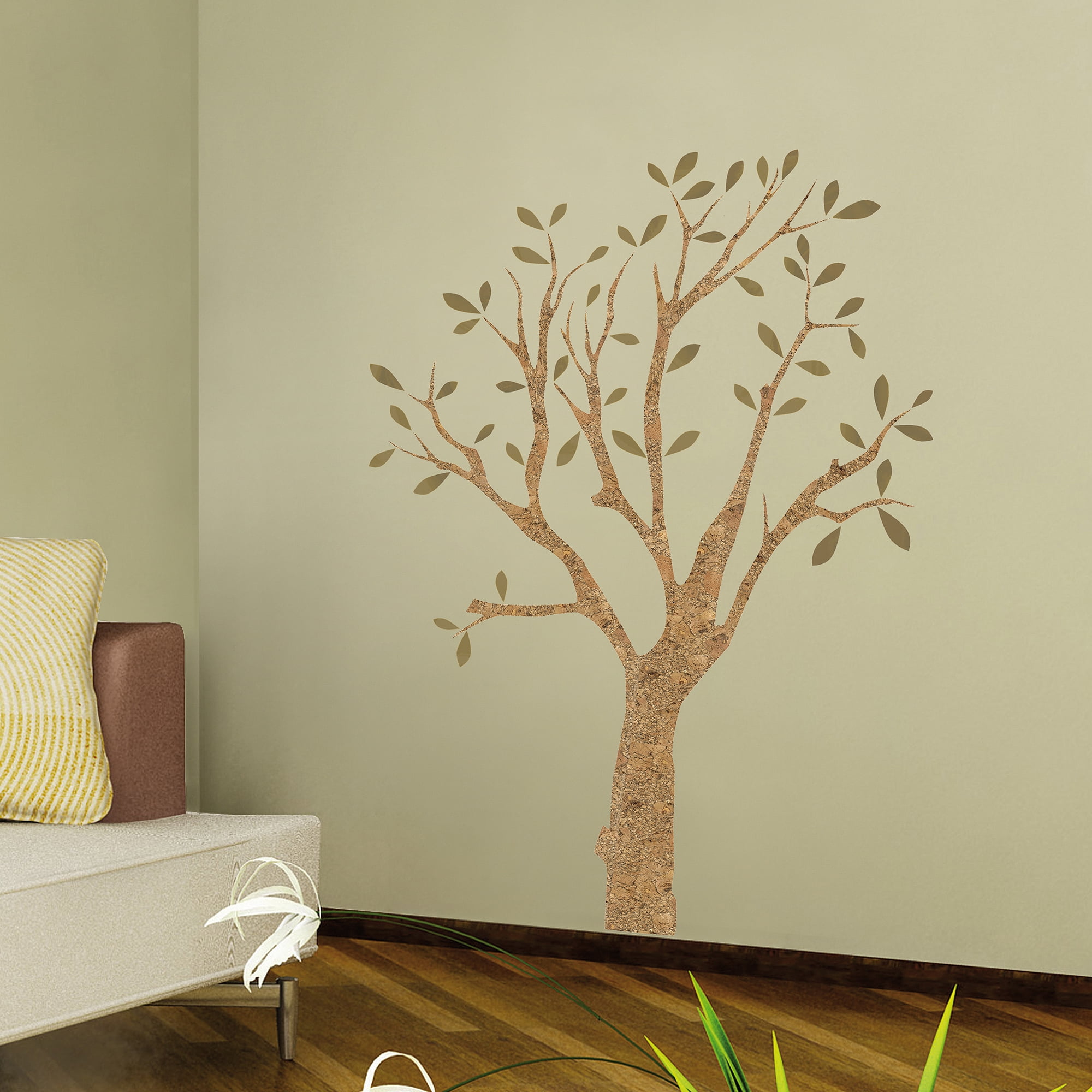Crearreda CR81582 Cork and Metallic Tree Wall Decal