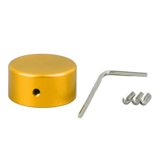 Sombrero de perilla de Pedal de efecto de guitarra Topper de pedal de guitarra moderno fácil de instalar aluminio multifuncional con llave para reemplazo ANGGREK Otros