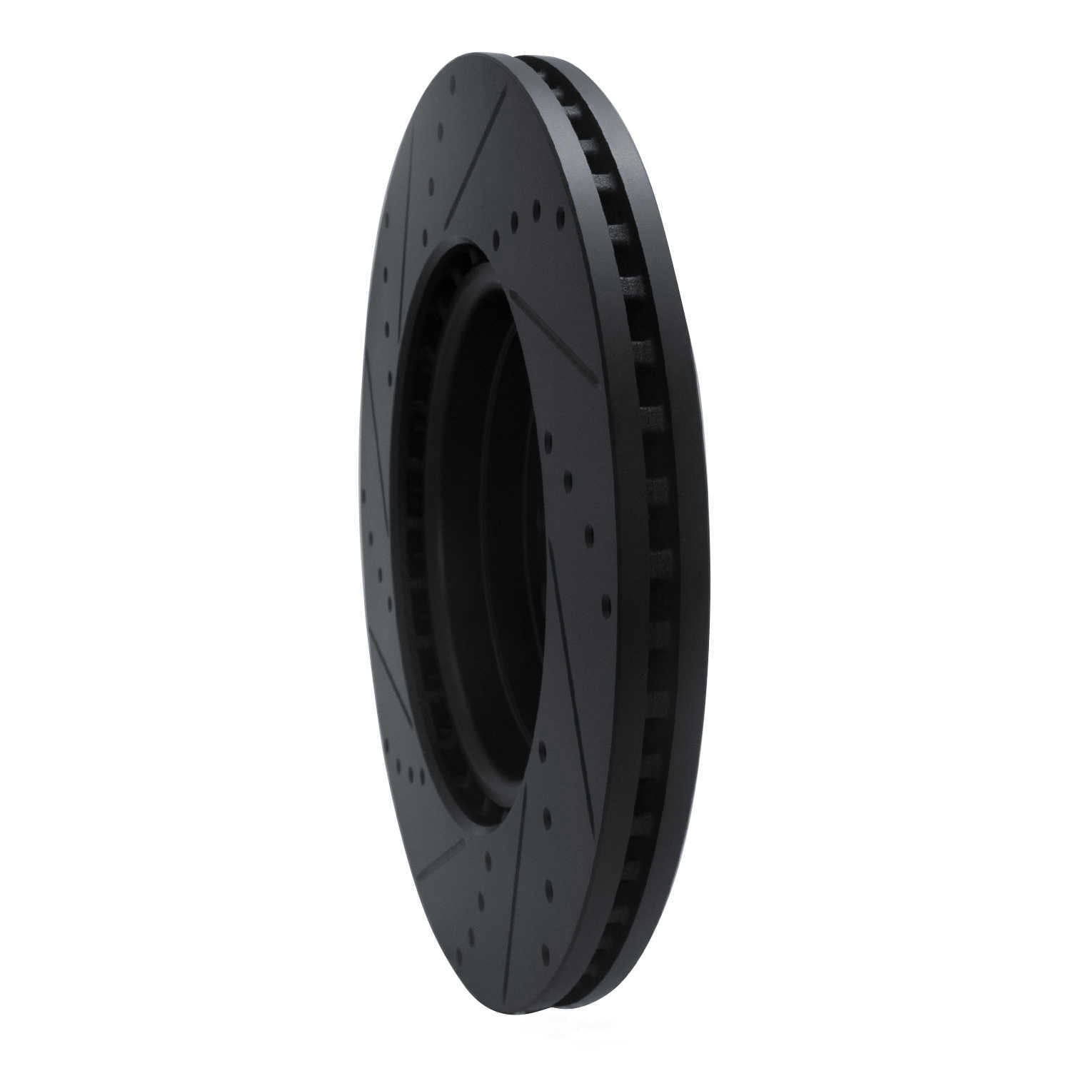 Dynamic Friction Company 633-40120R DFC Brake Rotor - Drilled And Slotted - Black