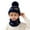 Black, variant on Kids Hat and Gloves Winter Unisex Kids Knitted Cap and Lined Neck Warmer Printed Soft Warm Cold Weather Set for Boys Girls Toddler Black 2 Years-6 Years