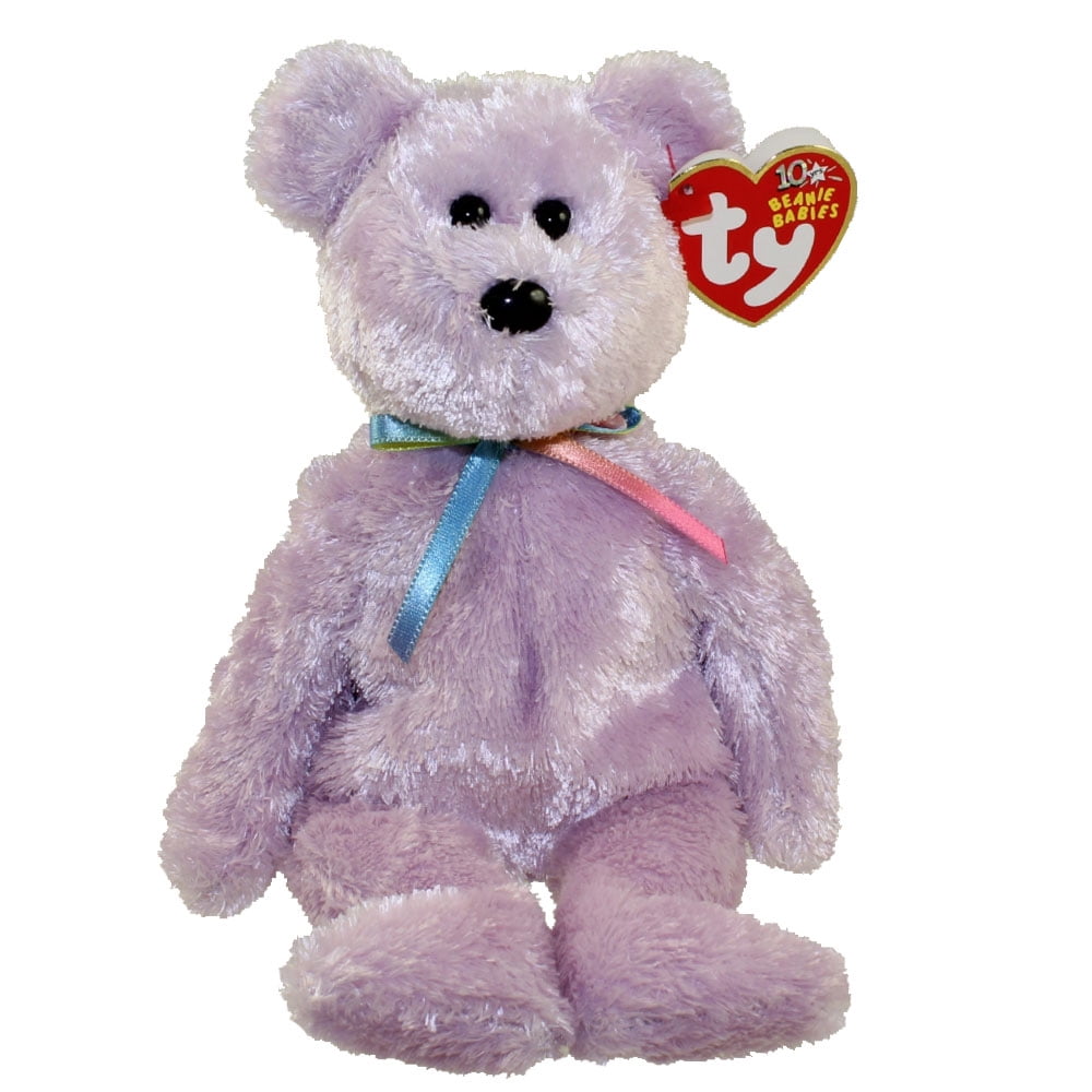 TY Beanie Baby - SHERBET the Bear (Purple Version) (8.5 inch) - Walmart