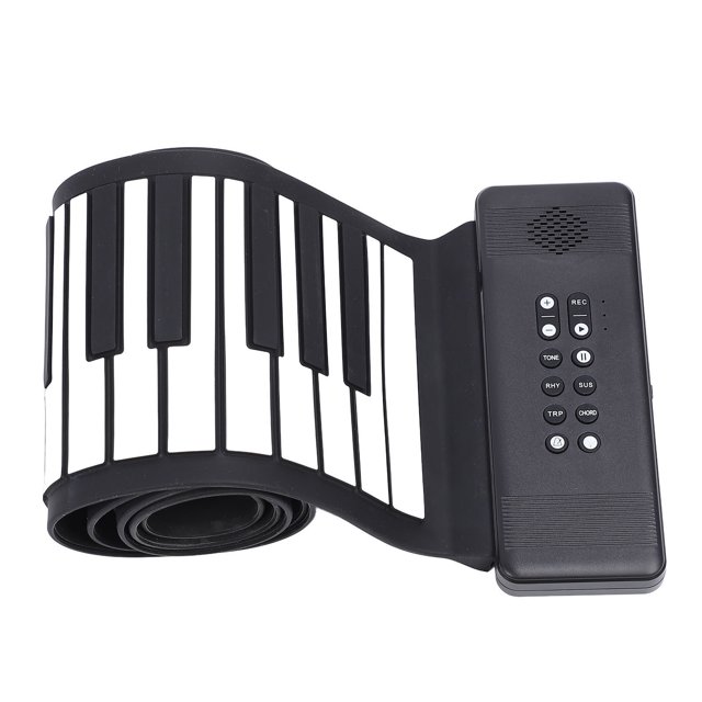 Hand Roll Piano, Flexible 88 Keys Roll Up Piano Portable for Kids Beginners