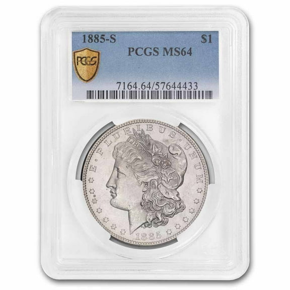 1885-S Morgan Dollar MS-64 PCGS