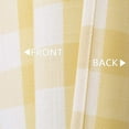 thumbnail image 5 of Yellow White Buffalo Plaid Valance Linen Sheer Cafe Curtain Buffalo Check Plaid Rod Pocket Rustic Farmhouse Kitchen Window Treatment for Living Room Bedroom,1 Panel,55''''x15'''',Yellow and White, 5 of 6