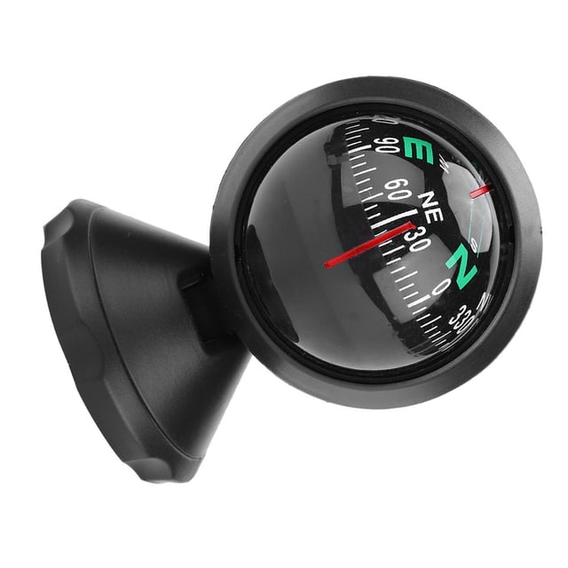 Car Boat Compass, Adjustable Electronic Night Vision Car Compass, Compass Mounting Bracket for Boat Marine Boat Truck