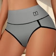 thumbnail image 4 of PNTUTB Seamless Underwear for Women High-Waisted Panties Stylish Solid Color Label Tummy-Tucking Butt-Lifting Highly Stretchy Comfortable Briefs, 4 of 6