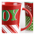 thumbnail image 4 of Gibson Home Holiday Wrap 4 Piece 15 oz. Assorted Funky Mug Set, 4 of 5
